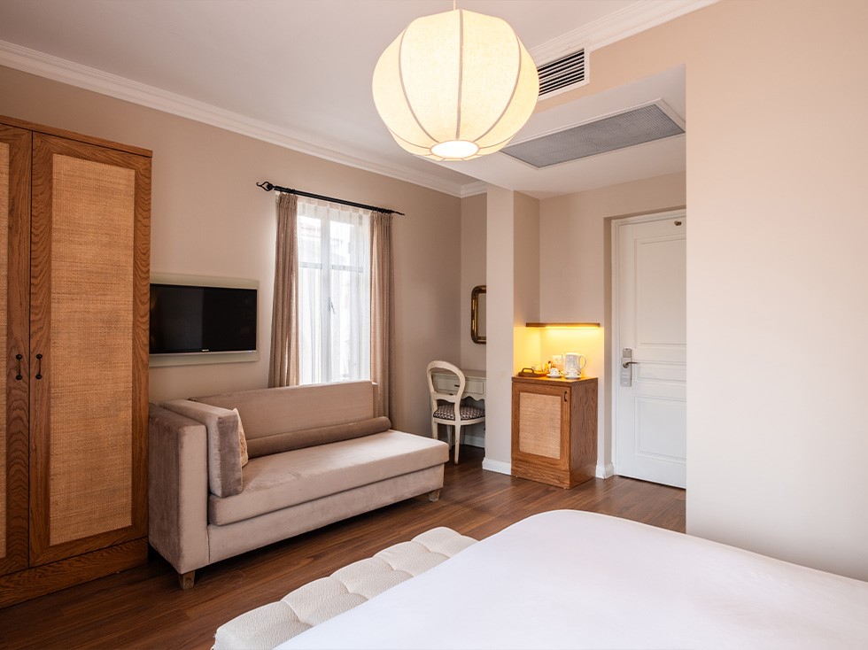 Alaçatı Viento Hotel oda 106 deluxe iç mekan tasarımı